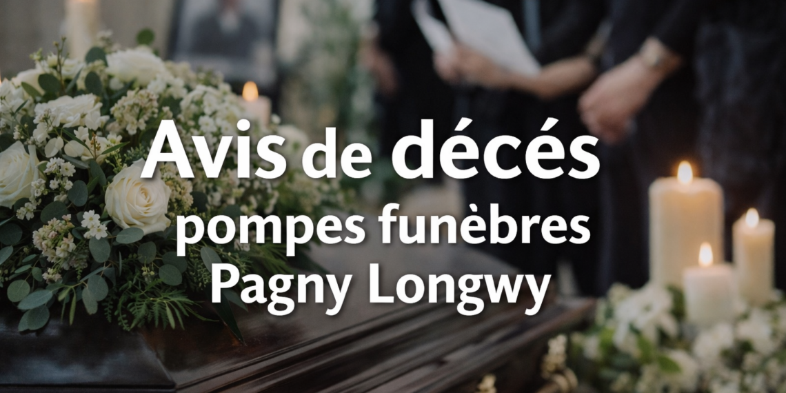 Avis de décès pompes funèbres Pagny Longwy