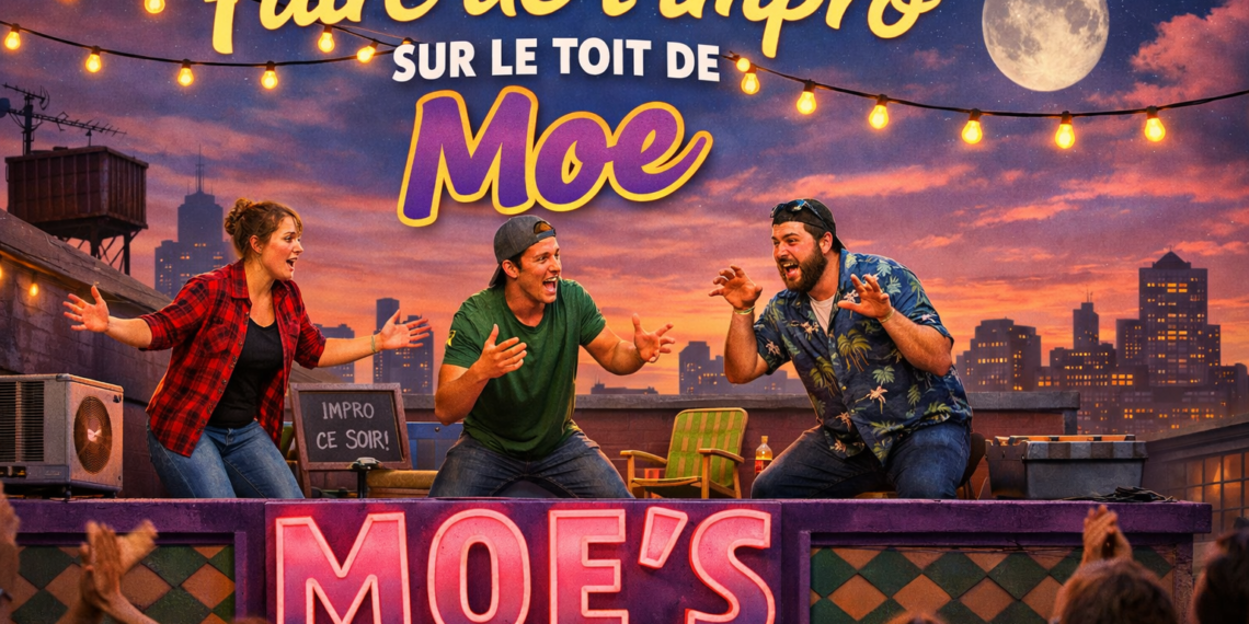 Faire de l'impro sur le toit de Moe