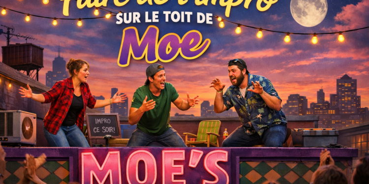 Faire de l'impro sur le toit de Moe